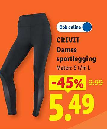CRIVIT Dames sportlegging Maten: S t/m L