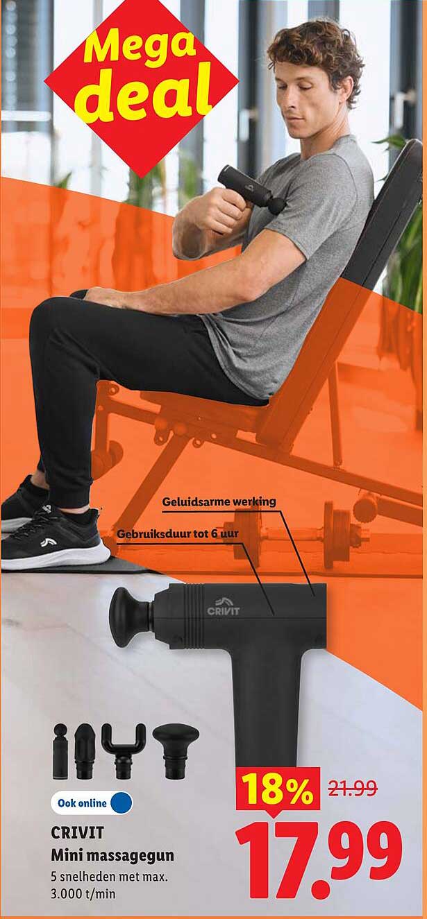 CRIVIT Mini massagegun 18%