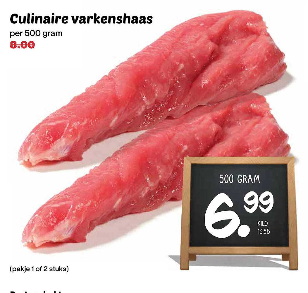 Culinaire varkenshaas