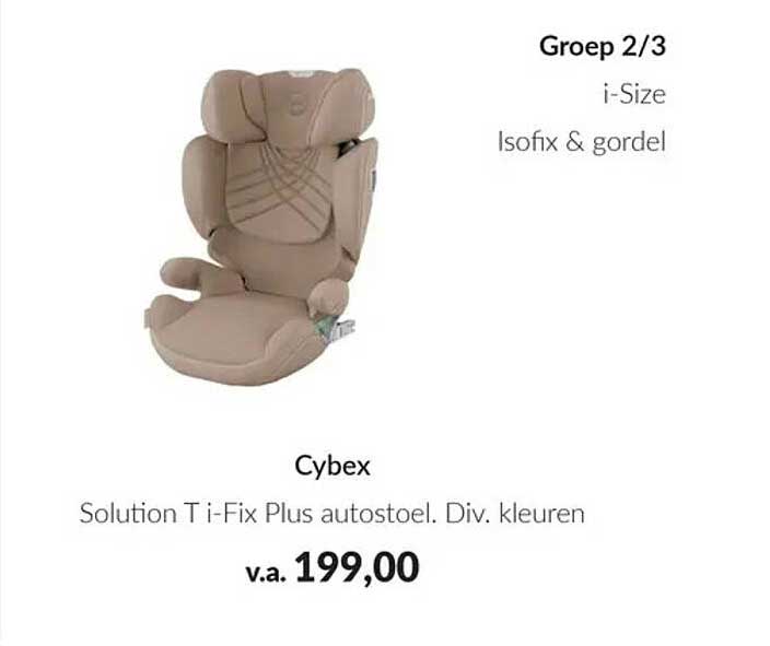 Cybex Solution T i-Fix Plus autostoel. Div. kleuren