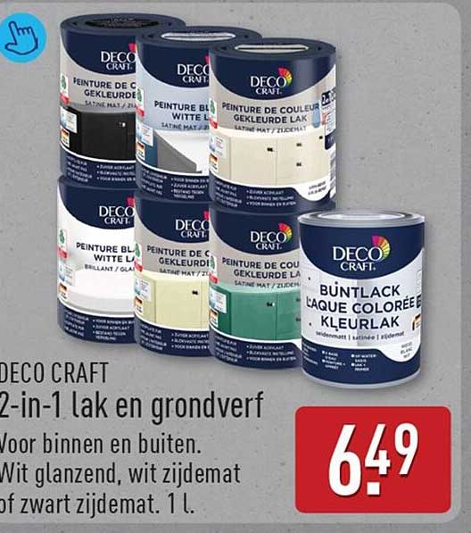 DECO CRAFT 2-in-1 lak en grondverf