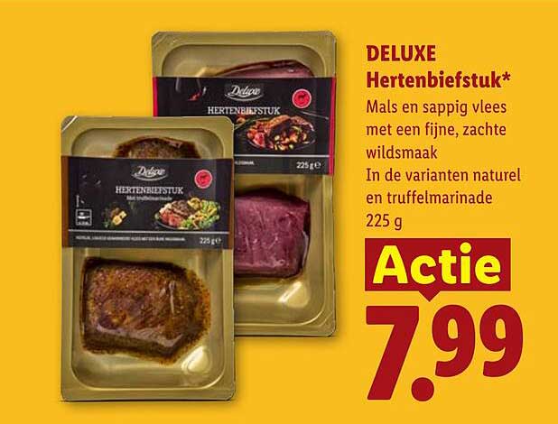 DELUXE Hertenbiefstuk* Actie