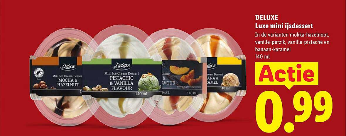 DELUXE Luxe mini ijsdessert