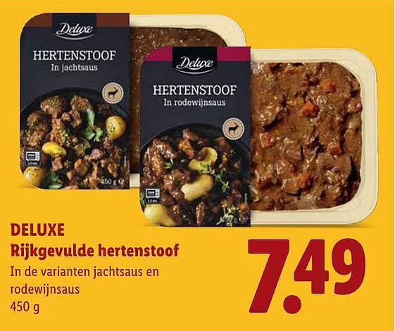 DELUXE Rijkgevulde hertenstoof