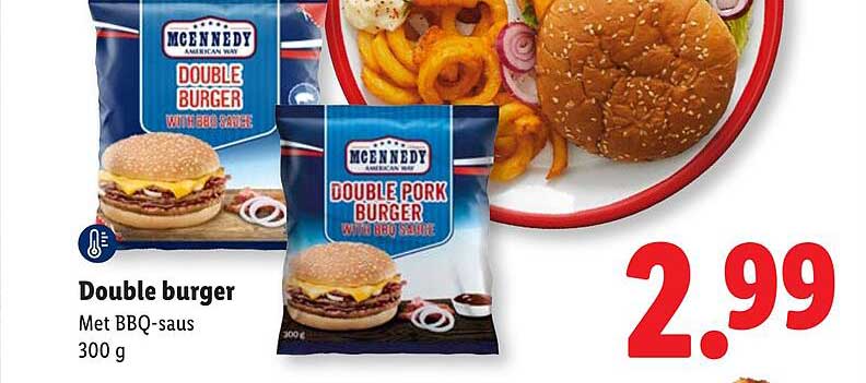 Double burger Met BBQ-saus 300 g