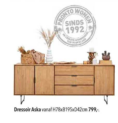 Dressoir Aska vanaf H78xB195xD42cm
