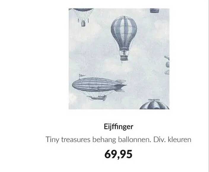 Eijffinger Tiny treasures behang ballonnen. Div. kleuren