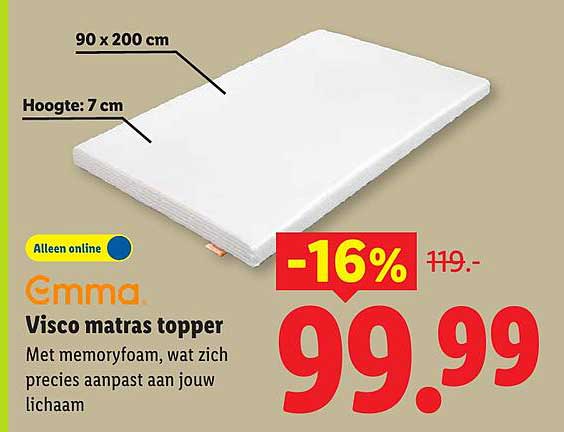 Emma Visco matras topper -16%