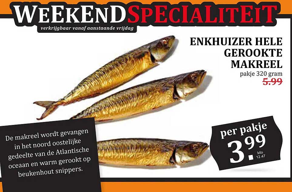 ENKHUIZER HELE GEROOKTE MAKREEL