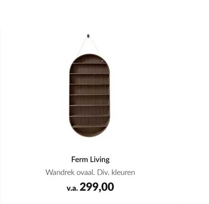 Ferm Living Wandrek ovaal. Div. kleuren
