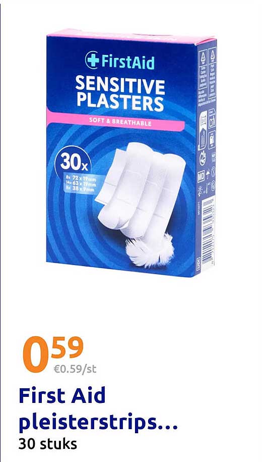 First Aid pleisterstrips... 30 stuks