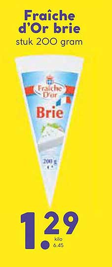 Fraîche d'Or brie stuk 200 gram