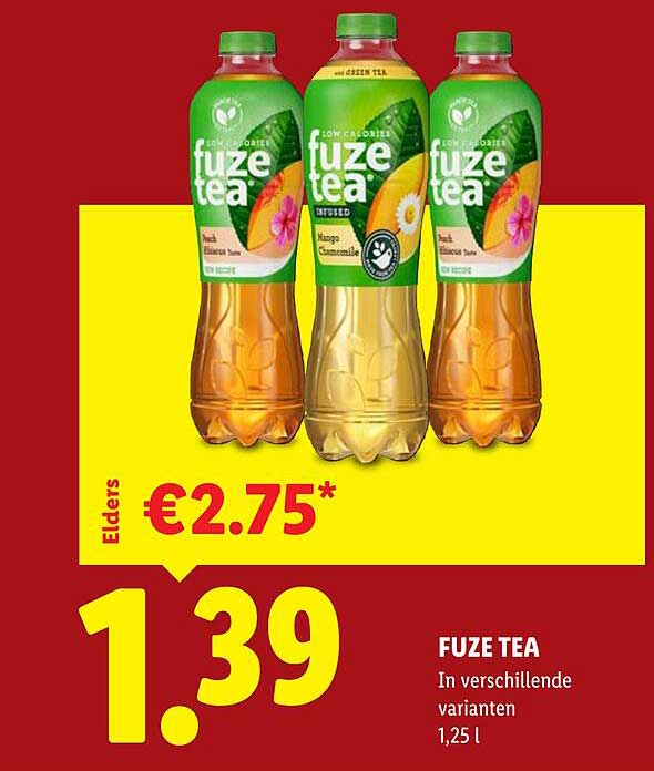 FUZE TEA In verschillende varianten 1,25 l