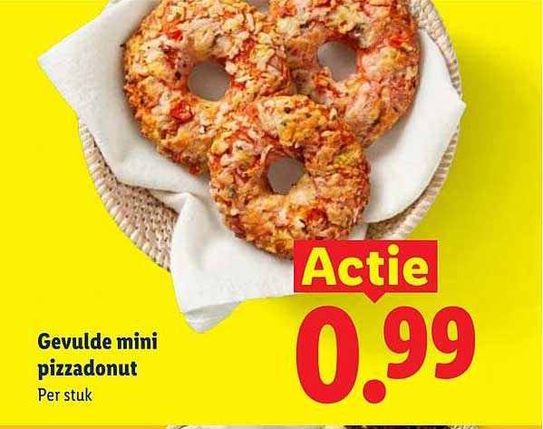 Gevulde mini pizzadonut