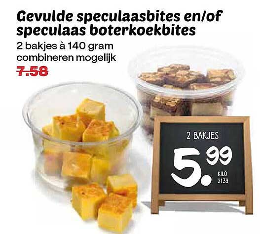 Gevulde speculaasjes en/of speculaas boterkoekbites