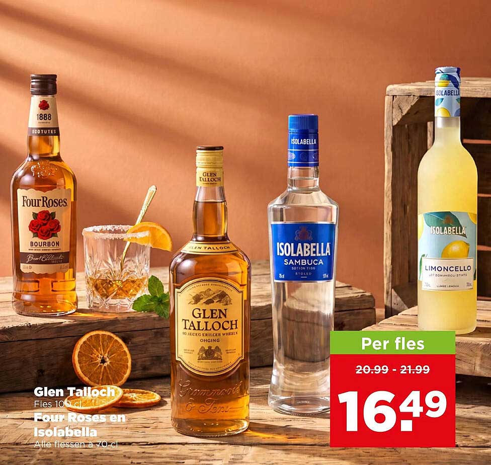 Glen Talloch Four Roses en Isolabella Alle flessen 70 cl Per fles