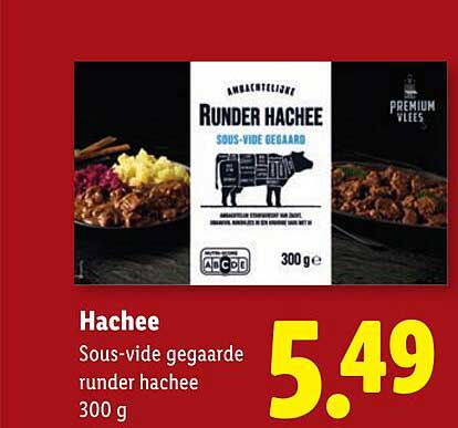 Hachee Sous-vide gegaarde runder hachee 300 g