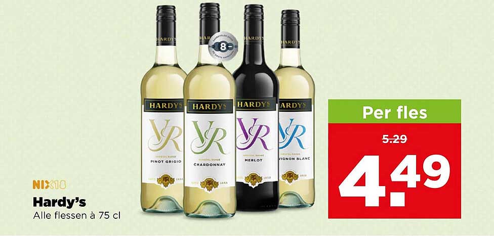 Hardy’s Alle flessen à 75 cl