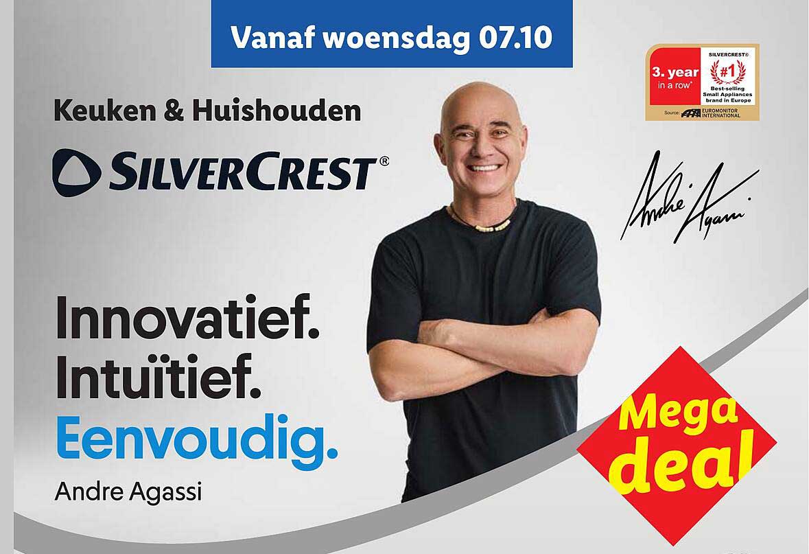 Innovatief. Intuïtief. Eenvoudig. Andre Agassi Mega deal