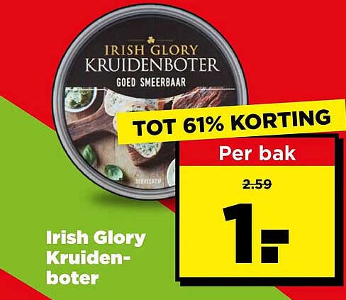 Irish Glory Kruidenboter TOT 61% KORTING
