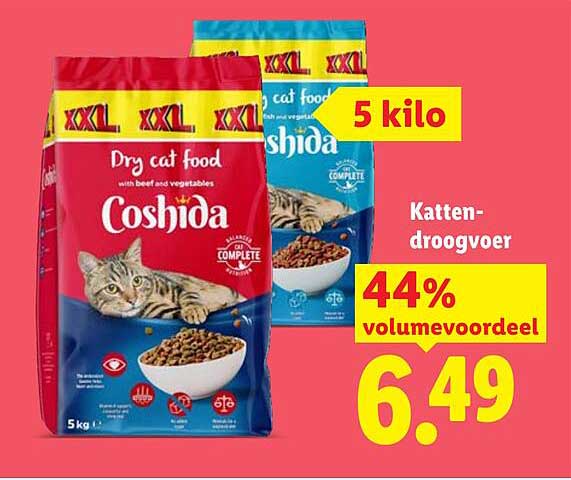Katten-droogvoer 44% volumvoordeel 5 kilo
