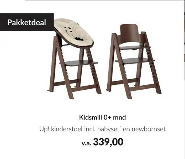 Kidsmill 0+ mnd Up! kinderstoel incl. babyset en newbornset