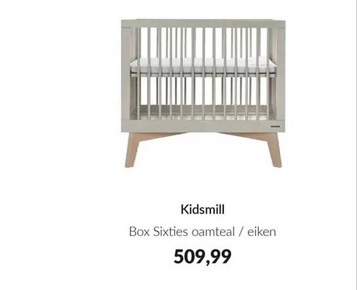 Kidsmill Box Sixties oamteal / eiken