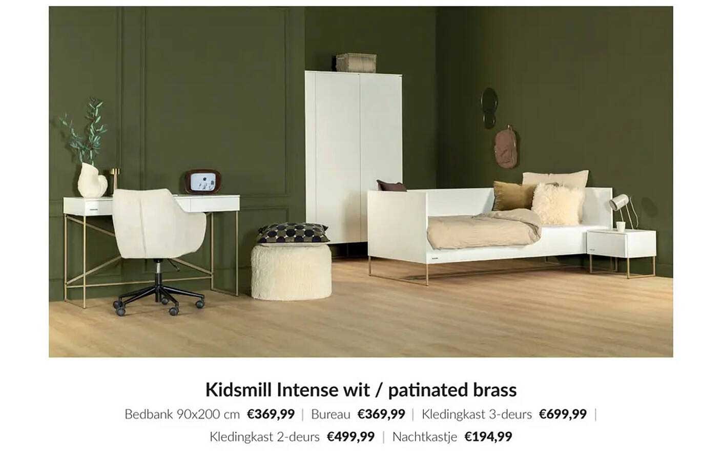 Kidsmill Intense wit / patinated brass