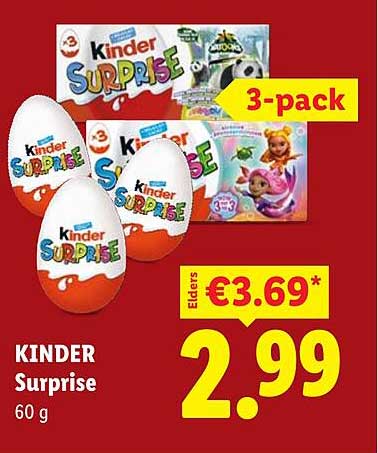 Kinder Surprise 60 g 3-pack