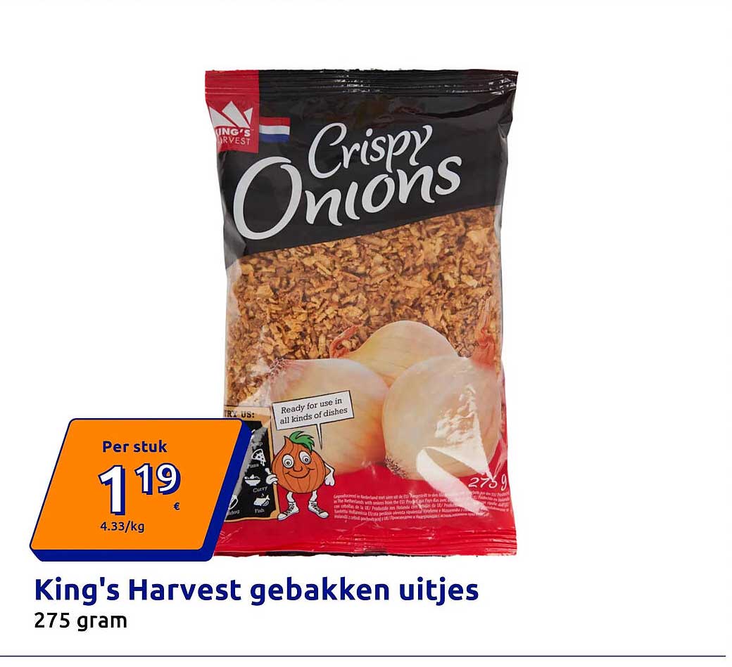 King's Harvest gebakken uitjes