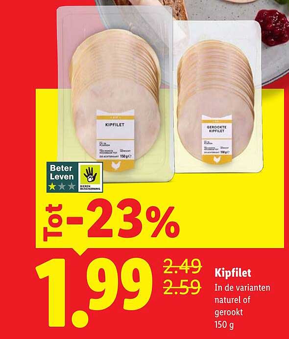 Kipfilet In de varianten naturel of gerookt 150 g Tot -23%