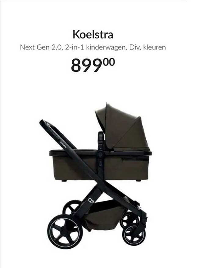Koelstra Next Gen 2.0, 2-in-1 kinderwagen. Div. kleuren