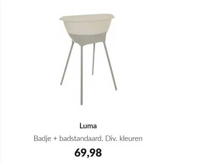 Luma Badje + badstandaard. Div. kleuren