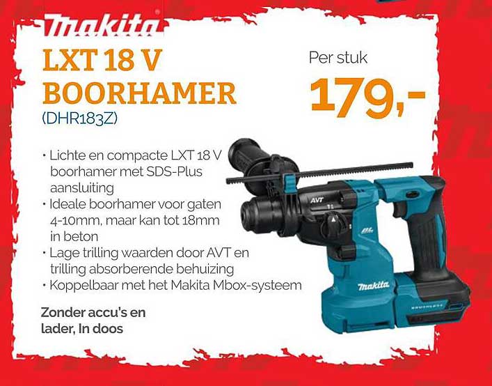 LXT 18 V BOORHAMER (DHR183Z)