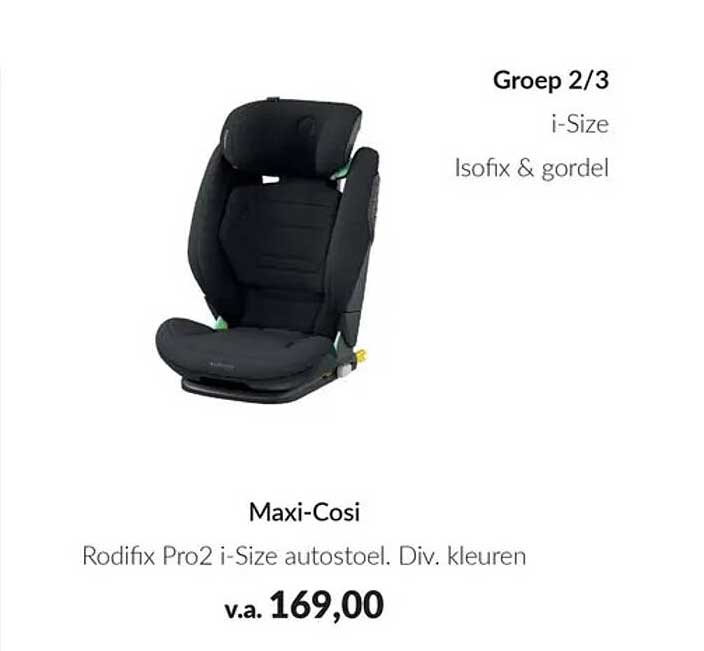 Maxi-Cosi Rodifix Pro2 i-Size autostoel. Div. kleuren