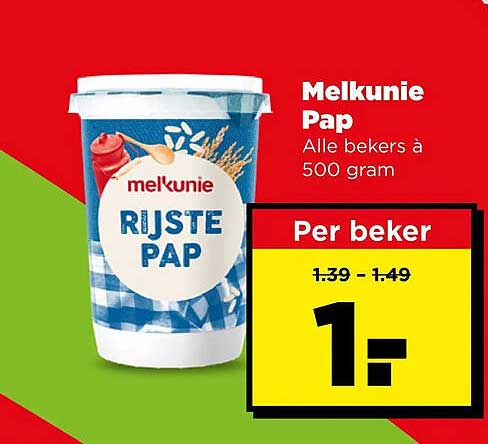 Melkunie Pap Alle bekers à 500 gram Per beker