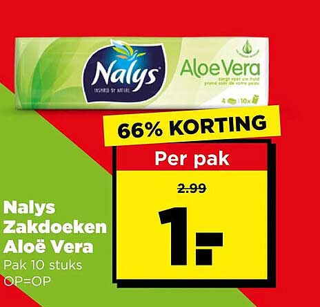 Nalys Zakdoeken Aloe Vera