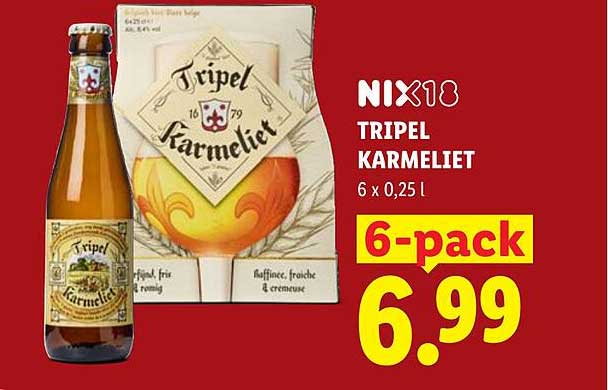 NIX18 TRIPEL KARMELIET 6 x 0,25 l 6-pack