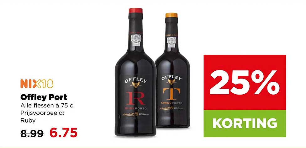 Offley Port Alle flessen à 75 cl Prijsvoorbeeld: Ruby 25% KORTING