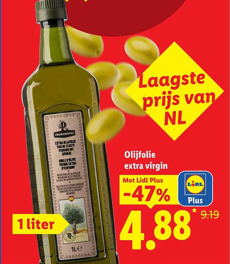 Olijfolie extra virgin Met Lidl Plus -47%