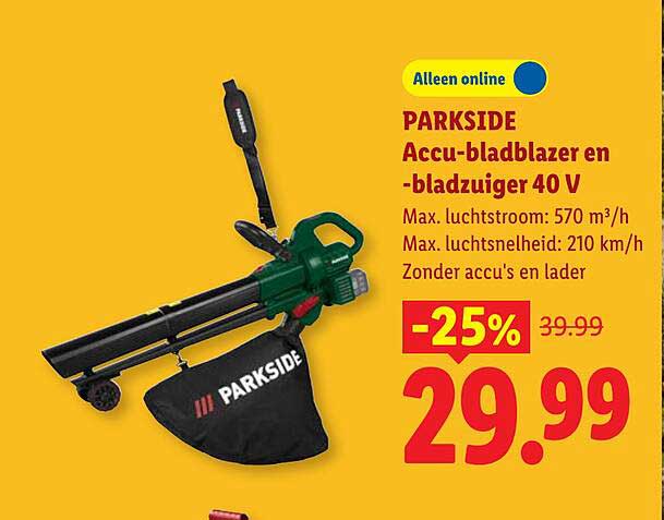 PARKSIDE Accu-bladblazer en -bladzuiger 40 V