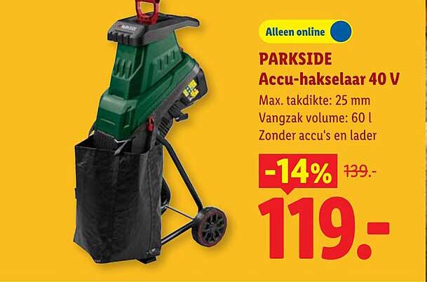 PARKSIDE Accu-hakselaaar 40 V
