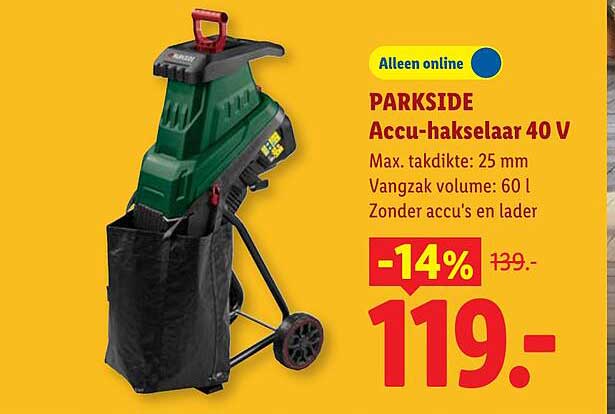 PARKSIDE Accu-hakselaar 40 V