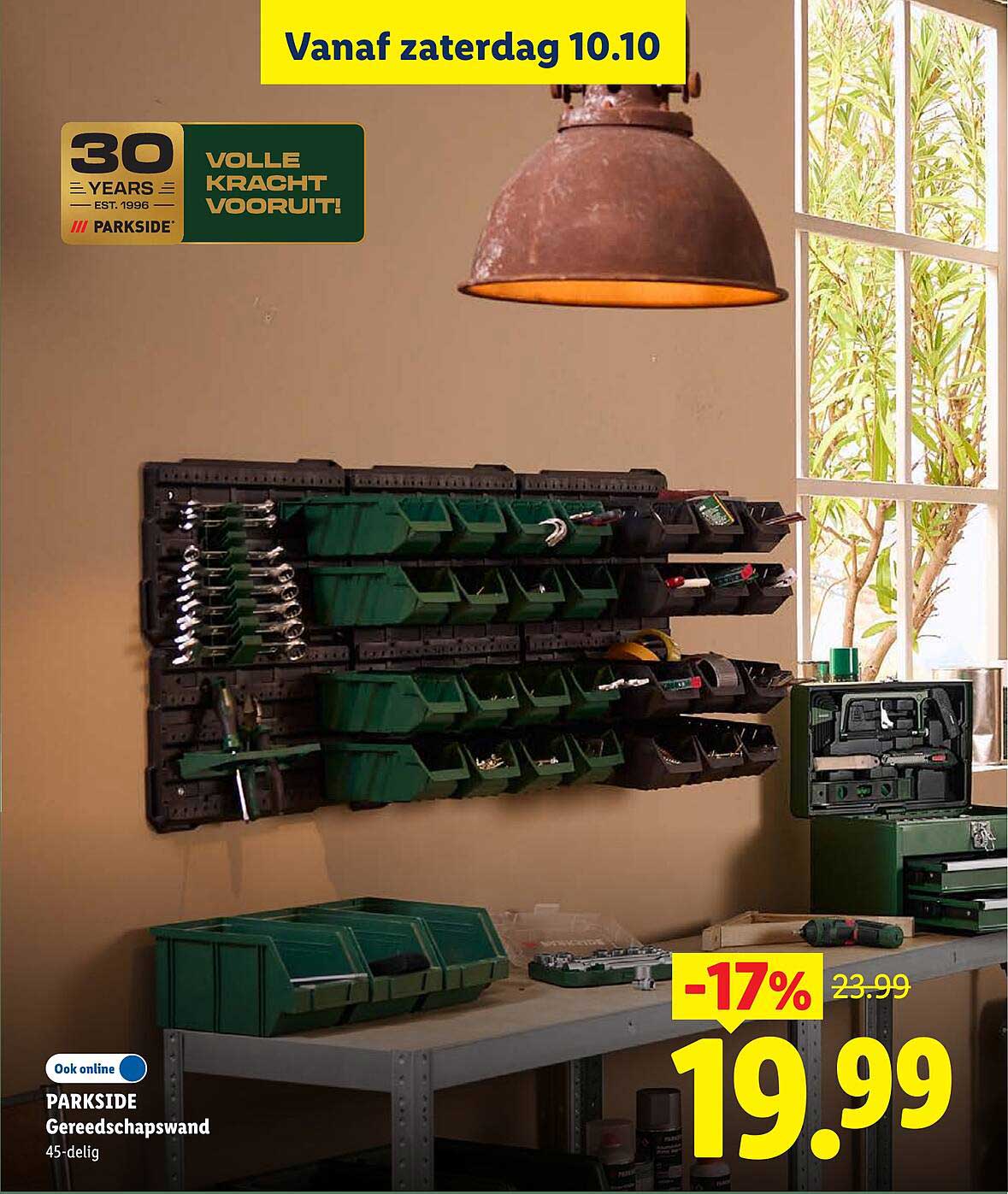 PARKSIDE Gereedschapswand 45-delig