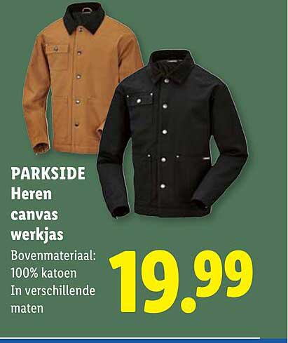 PARKSIDE Heren canvas werkjas