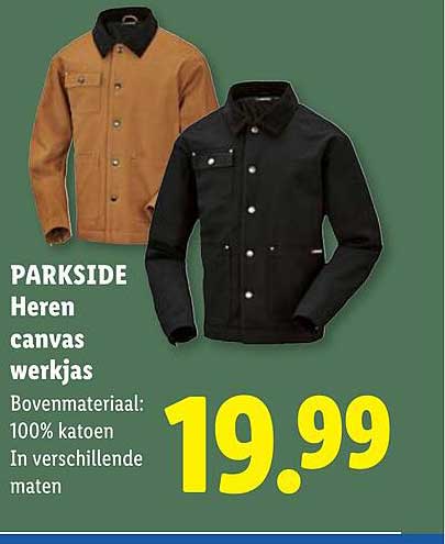 PARKSIDE Heren canvas werkjas