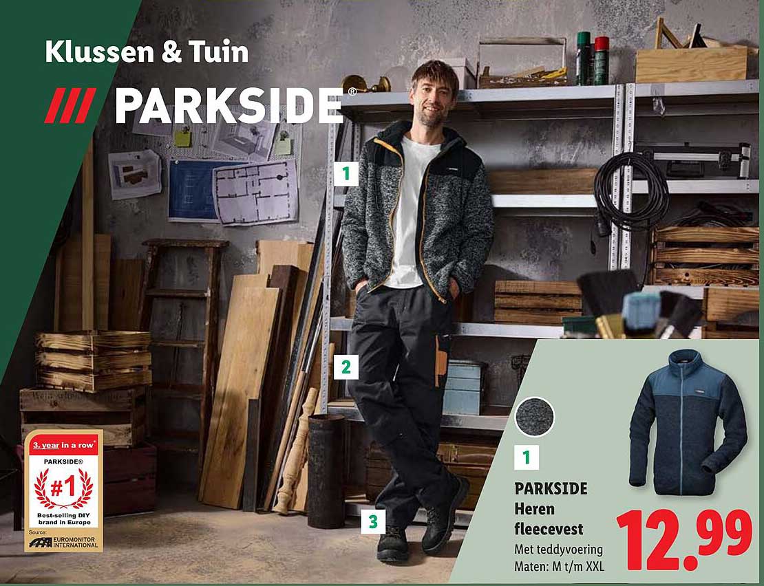 PARKSIDE Heren fleecevvest