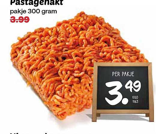 Pastagenakt pakje 300 gram