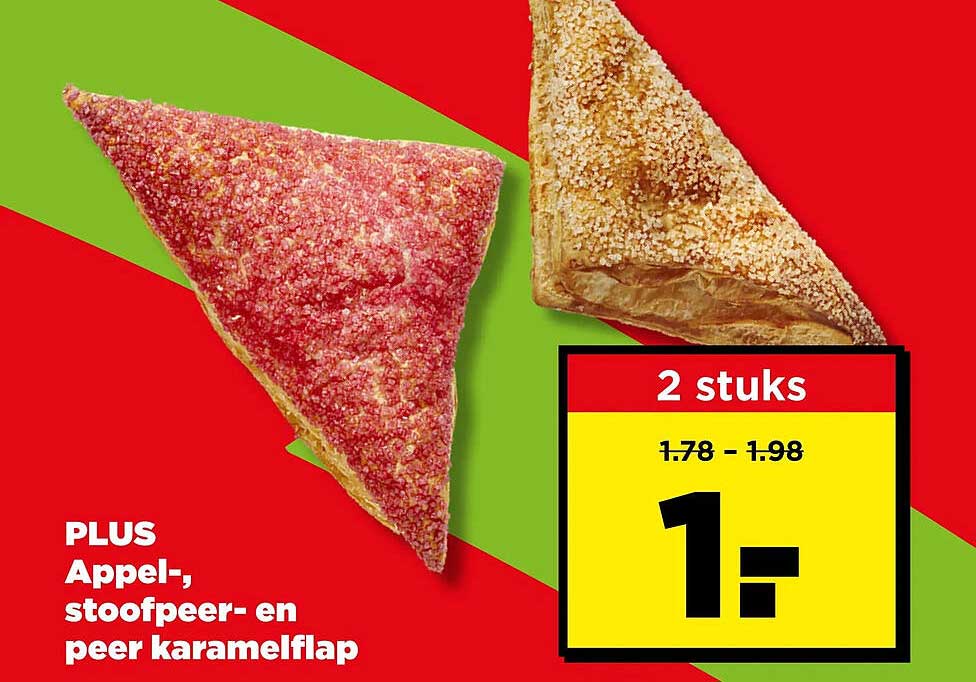 PLUS Appel-, stoofpeer- en peer karamelflap