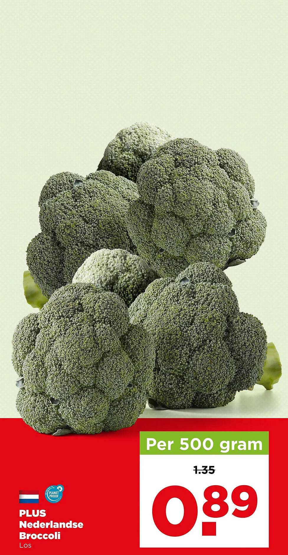 PLUS Nederlandse Broccoli Los Per 500 gram